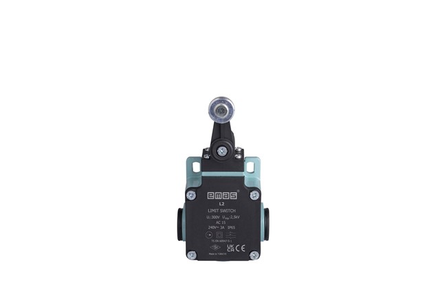 L2 Metal Body 18 mm Metal Roller Arm Slow Action 1NO+2NC Limit Switch